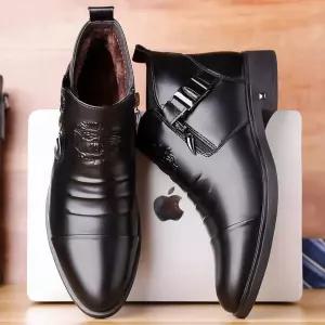 원더맨 여친 빈티지 데일리룩 신발 워커힐 옆지퍼 빅사이즈 워커 미들 미끄럼 방지 고무창 단화 KUK5