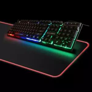 sh) ANYZEN 유선키보드 K260 LED 블랙/USB (With Pad 포함)