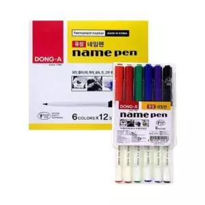 동아 유성 네임펜 6색 세트 타(12개입)
