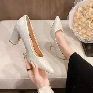 여친 가보시 봄가을 하이힐 스틸레토 단화 선녀풍 MN 프렌치힐 인기3