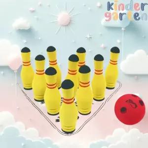 기관 체육교구 러버폼 미니 볼링놀이 10핀 공 가방세트 유치원 신체활동