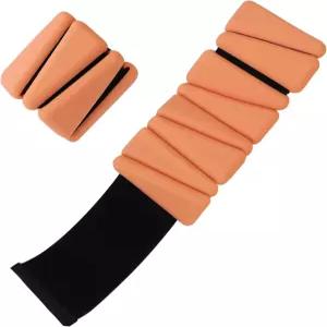 손목 무게 2파운드 세트 여성과 남성을 위한 조절 가능한 실리콘 운동 요가 댄스 필라테스 수영장 및