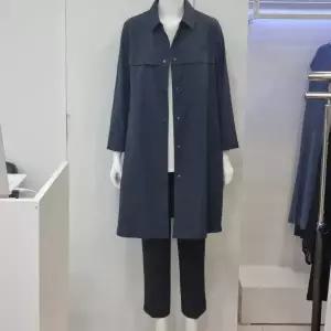 벨리시앙 솔리드 셔츠카라 바바리코트 BY3230 1201125