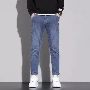 남자 일자핏 청바지 봄가을 슬림 스판 블루 그레이 스키니 팬츠 데님 원픽3
