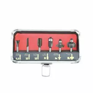 트리머날 세트 6pcs 루터비 드릴머 빗트 머비 루타 목공구 절삭 홈파기 용드릴 목재