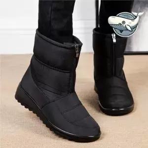캐주얼화 겨울 방한 슬립온 여성 방수 중목 부츠 쾌적한