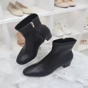 [블리아르]마이엔 데일리 미들힐 스판 숏 앵클 부츠 5cm MDBL60051_GN