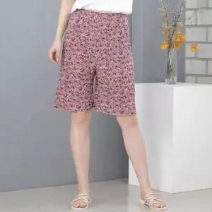 통바지 색상 랜덤발송 여자 5부 꽃주름 쿨 냉감 여름 반바지