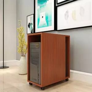 원목 컴퓨터 본체 본체받침대 수납장 데스크탑 보관함