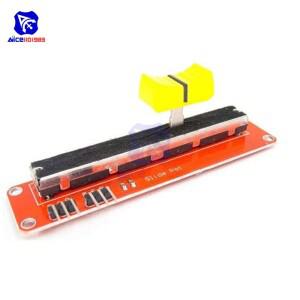 슬라이드 전위차계 10K Ohm 선형 모듈 아날로그 센서 듀얼 출력 Arduino AVR 전자 블록 포트