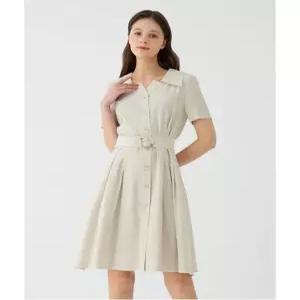 [숲][SOUP] 벨티드 턱 플레어 원피스 (SY5OP33)