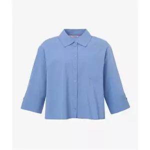 [숲][SOUP] 백 니트 배색 블라우스 (SZ4SS30)