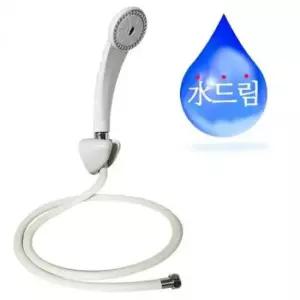 [SBD] PVC 화이트 긴머리형 구성 욕실 호스 샤워헤드 샤워기세트