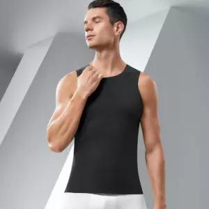 남자 겨울 심리스 피치기모 내복나시 런닝 민소매 NMj7+7Hyd