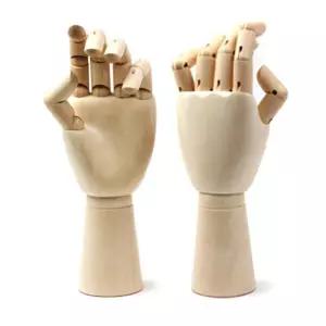 구체관절 인형손 대29cm한쪽 원목 모형 손관절 모양 인테리어 미니어쳐 가락 조형물 디자인공부용
