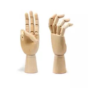 구체관절 인형손 소17.5cm한쪽 원목 모형 손관절 모양 인테리어 미니어쳐 가락 조형물 디자인공부용