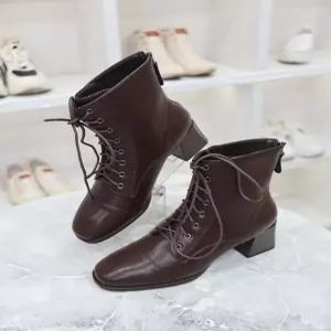 [블리아르]레이스업 캐주얼 미들힐 워커 앵클 부츠 6.5cm MDBL70071_GN