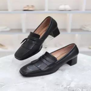 [블리아르]소가죽 태슬 모던 미들힐 펌프스 5cm BLMD70088_GN