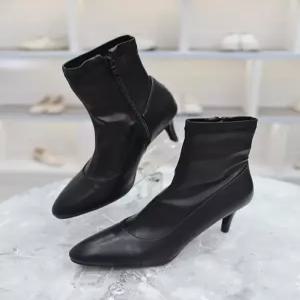 [블리아르]엔젤 미들힐 스판 삭스 앵클 부츠 7cm BLMD500084_GN