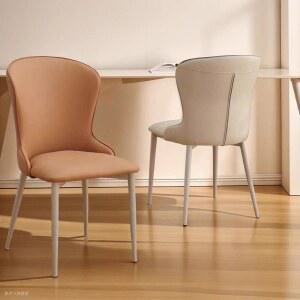 모던 심플 식탁 의자 가정용 가볍고 등받이 이태리 미니멀 캐주얼 스툴 식당