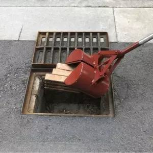 하수구 맨홀 집게 낙엽 우물 슬러지 2m 청소