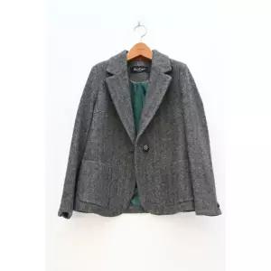 비꼴리끄 해링본 울 왼버튼 A라인 자켓 N 1203767