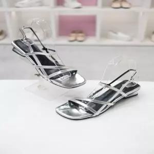 [코디엘루]라미 스퀘어 토 쿠션 미들힐 슬링백 샌들 4.5cm CDMD31126_GN