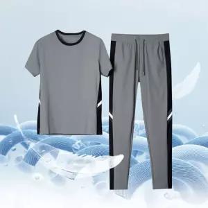 쿨링 트레이닝 세트 여름 스포츠 웨어 반팔 헬스 런닝 fUD7+8TPB