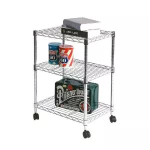 간편조립 무볼트 메탈랙-3단 W450 D350 H600장식선반 인테리어 수납 메탈 메탈렉 스탠드 스텐드