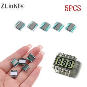 5PCS 10PIN TN 포지티브 3 자리 세그먼트 LCD 패널 3.0V 디지털 튜브 디스플레이 코드 화면