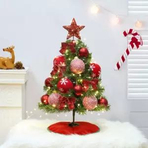 혼합 솔잎 아이리스 뉴리얼 크리스마스 트리 장식 풀세트 미니 소형 선물 오너먼트 소품인테리어 장식품 성