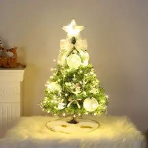 크리스마스 오너먼트 전구 트리스커트 풍성한 풀세트 미니 장식 소형 선물 소품인테리어 장식품 성탄절데코