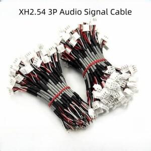 오디오 신호 2.0 채널 차폐 입력 케이블 하이파이 파워 앰프 보드 튜너 싱글 더블 헤드용 XH2.54 3P 3 핀 5