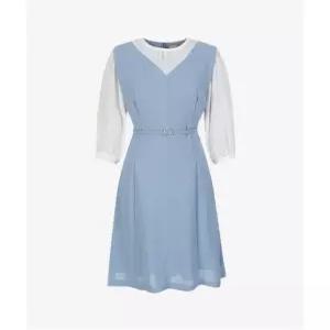 [숲][SOUP] 쉬폰 레이어드 벨티드 원피스 (SY5OPM0)