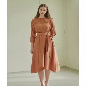 [숲][SOUP] 빅칼라 벨티드 롱 원피스 (OY4OPCA)