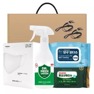 닥터메디 방역세트 위생 2호 구성품변경가능 완포장발송 선물 기프트세트 마스크 티슈 KF94 새부리형 휴대