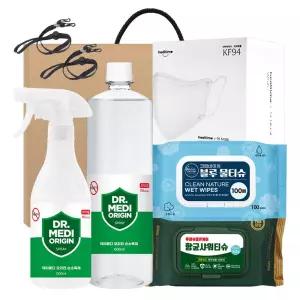 닥터메디 방역세트 위생 3호 구성품변경가능 완포장발송 선물 기프트세트 마스크 티슈 KF94 새부리형 휴대