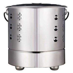 쓰레기 소각로 화로 소형소각로 아궁이 트럼통 실버 소형 연통