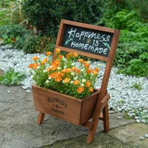 가게앞 미니칠판 화분 카페 네임택 꽃마차 걸이형 칠판