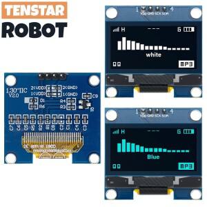1.3 인치 OLED 디스플레이 모듈 화이트 블루 컬러 드라이브 칩 SH1106 128x64 LCD IIC I2C 통신
