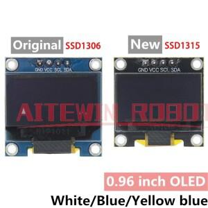 아두이노 OLED 디스플레이 모듈 LCD 스크린 보드 IIC 직렬 4 핀 SSD1306 화이트 블루 옐로우 128x64 0.96