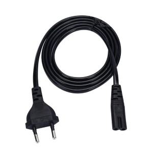 EU 전원 케이블 2핀 연장 코드 C7 8자형 유럽  호환 LG 호환 소니 TV 모니터 공급기 PS3 XBox 충전기용