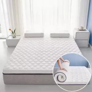 매트리스 퀸 더블 침대 바닥 토퍼 패드 접이식 매트