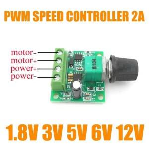 1pc DC 모터 1.8V 3V 5V 6V 12V PWM 가변 속도 컨트롤러 전위차계 손잡이 스위치 키트 제어 거버너