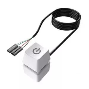 외부전원스위치 PC 파워 외부 전원 사각 버튼 스위치 화이트(T-N936W)