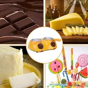 가정용 초콜렛중탕기 치즈 퐁듀 2구 만들기 기계 용기계 막대과자만들기 중탕기 퐁듀기 기기
