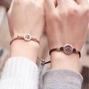 커플진동팔찌 2P 세트 보고싶을때 울리는 시계 알람