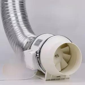 국소배기장치 소형환풍기 배기휀 시로코팬 실내 댐퍼 납땜 전기 이동형 원형 제연기