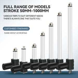 텔레스코픽 선형 액추에이터 산업용 등급  추력 6000N12V/24V DC 전기 왕복 리프팅 스트로크 범위 30-1000m