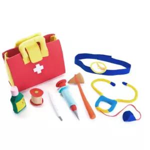 유아 펼쳐지는 의사놀이 헝겊가방 세트 여아 키카 아동발달 선물